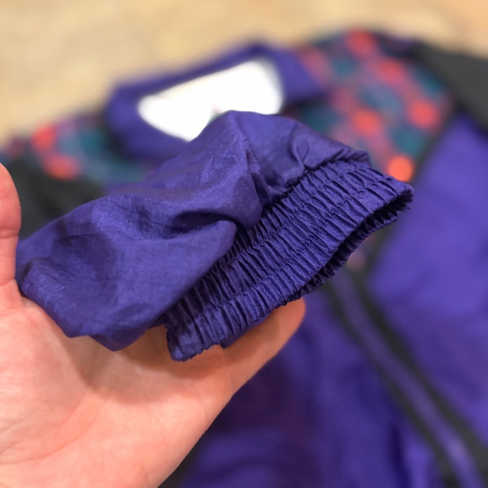 Active Exposure Vintage Purple Plaid Colorblock Windbreaker Jacket Womens 2X - Picture 9 of 16